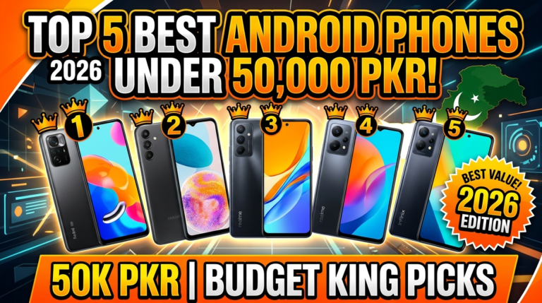 Top 5 Best Android Phones Under 50,000 PKR in 2026 (Budget King Picks ...
